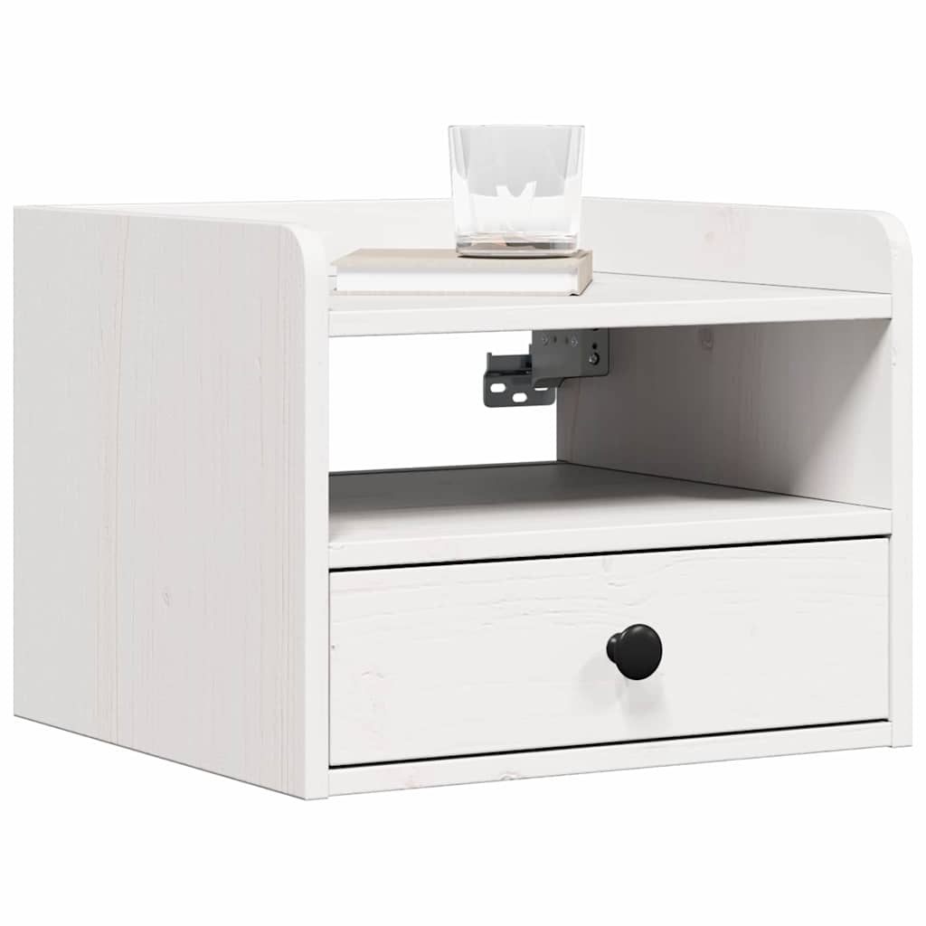 Mesa-de-cabeceira com gaveta 2 pcs Branco 38 x 36 x 29,5 cm