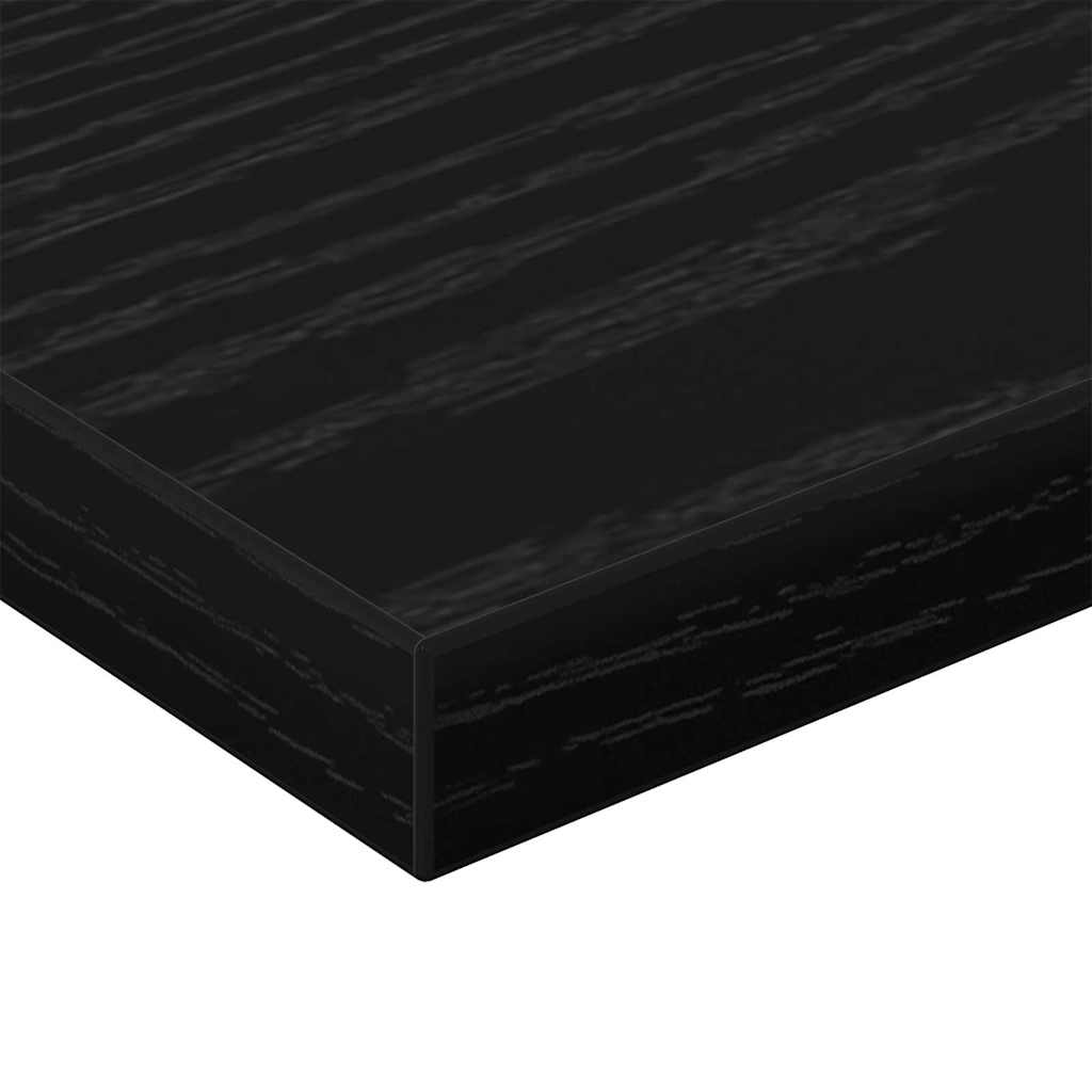 Estante de Prateleira 4 pcs Preto 40 x 10 x 1.5 cm