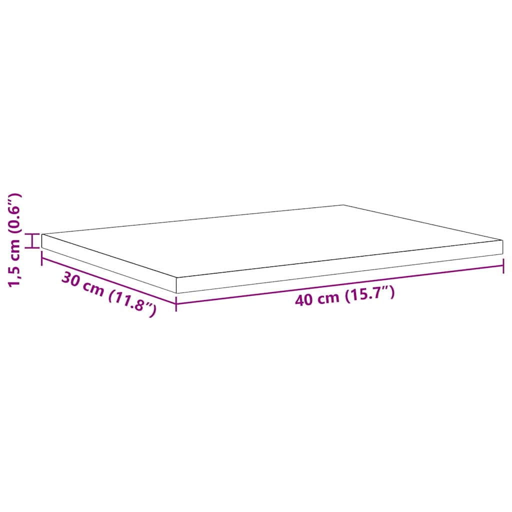 Estante de Prateleira 4 pcs Preto 40 x 30 x 1.5 cm