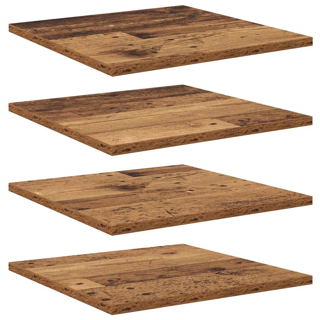 Estante de Prateleira 4 pcs Castanho 40 x 40 x 1.5 cm