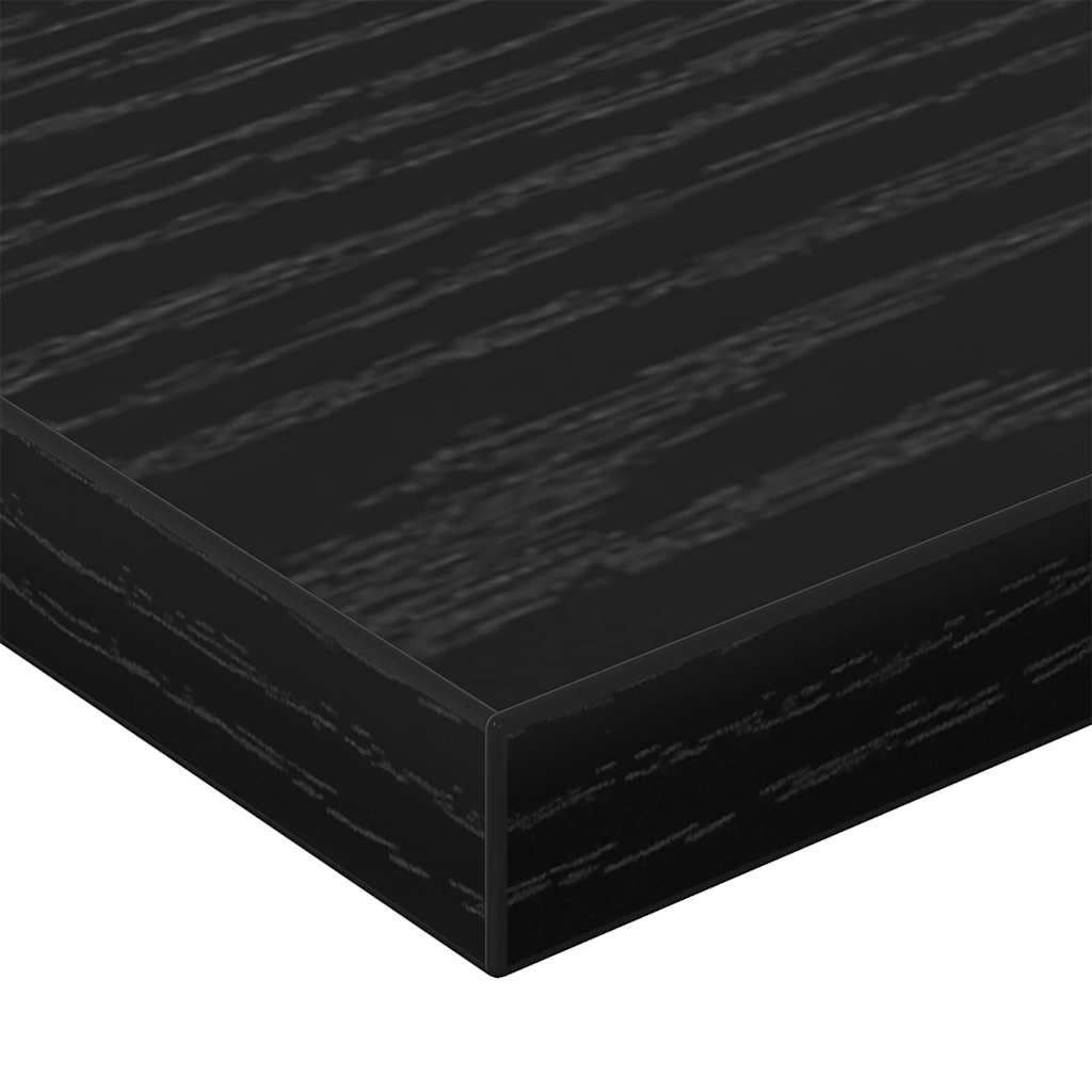 Estante de Prateleira 4 pcs Preto 60 x 20 x 1.5 cm