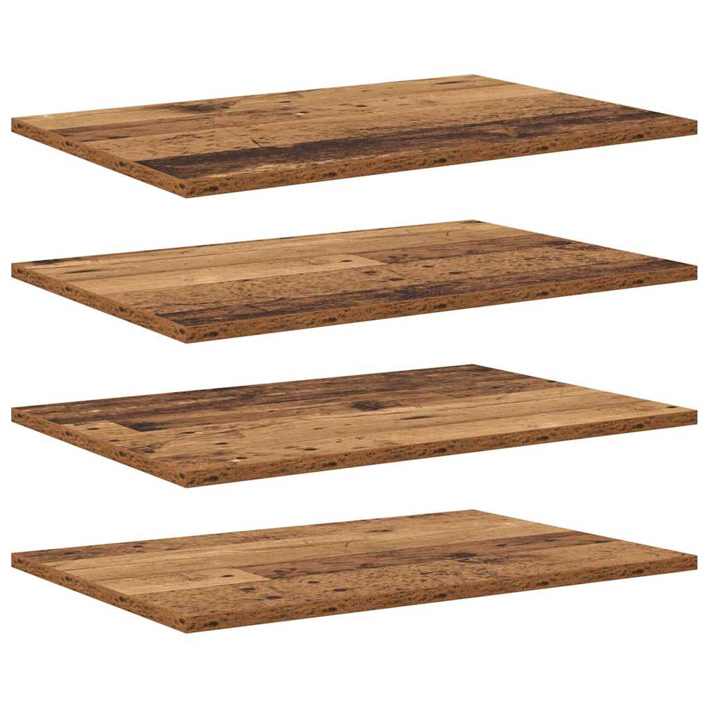 Estante de Prateleira 4 pcs Castanho 60 x 40 x 1.5 cm