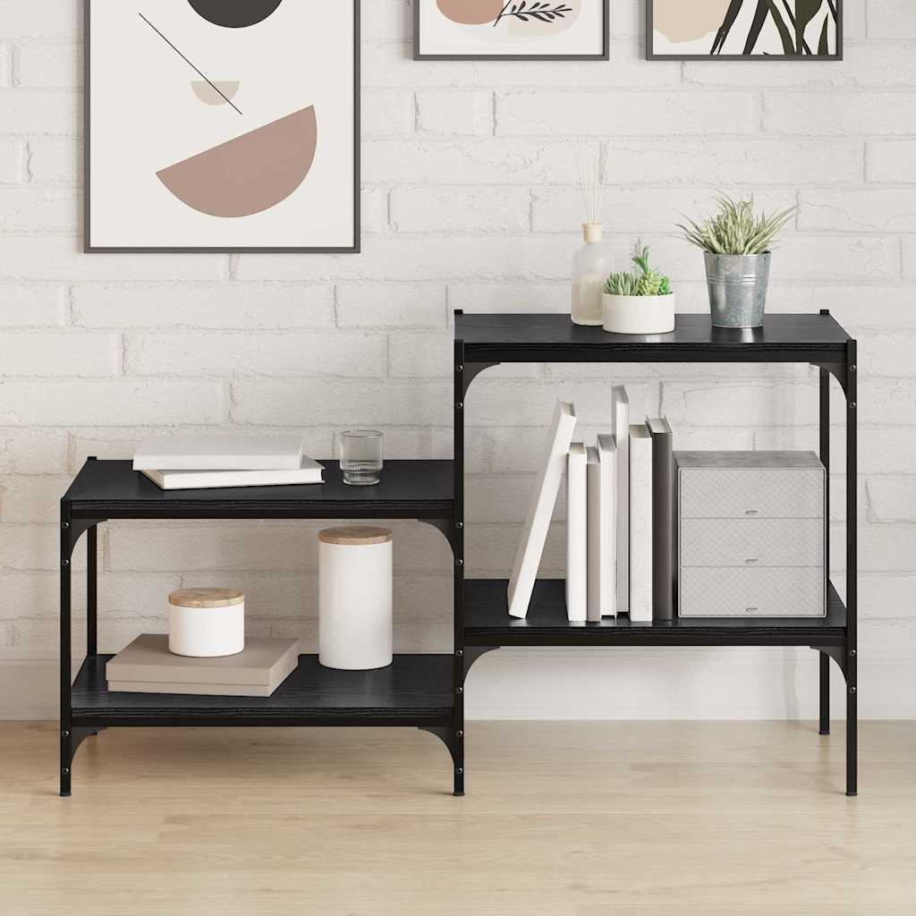 Estante de Prateleira 4 pcs Preto 60 x 40 x 1.5 cm