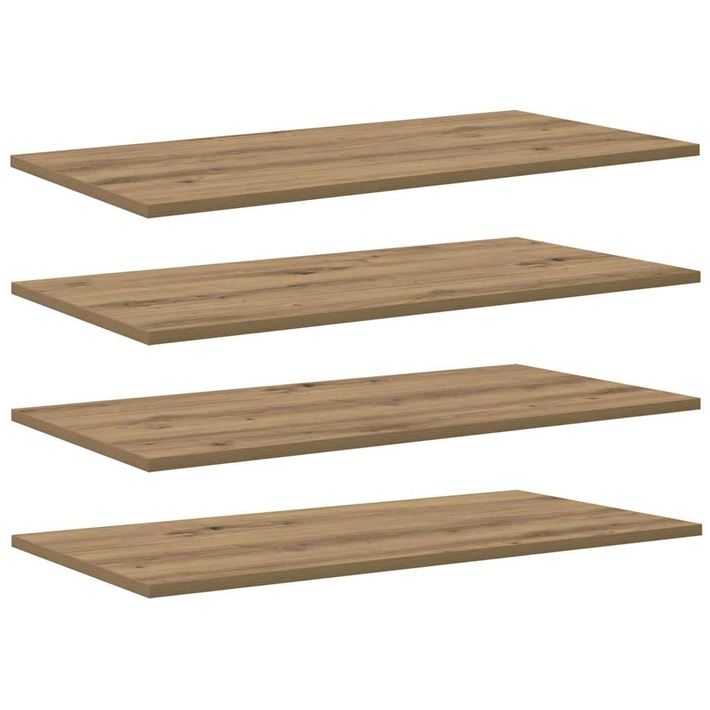 Estante de Prateleira 4 pcs Castanho 80 x 40 x 1.5 cm