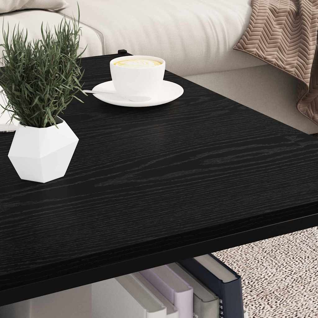 Estante de Prateleira 4 pcs Preto 80 x 40 x 1.5 cm