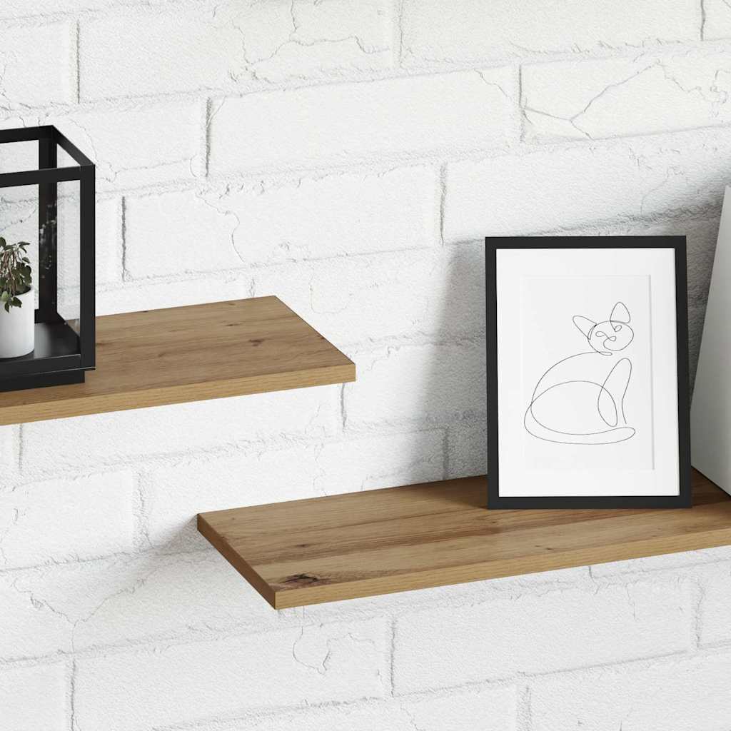 Estante de Prateleira 4 pcs Castanho 100 x 20 x 1.5 cm