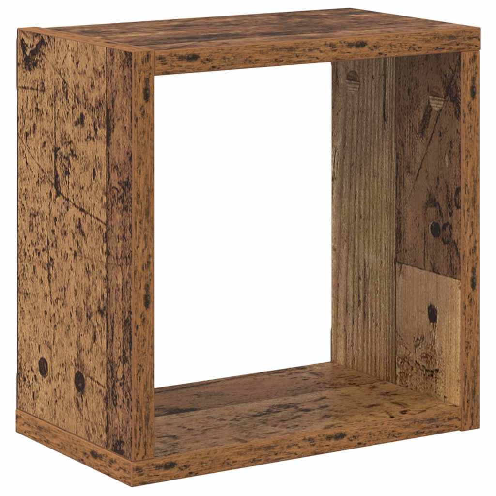 Prateleiras de Parede 2 pcs Madeira antiga 26 x 15 x 26 cm