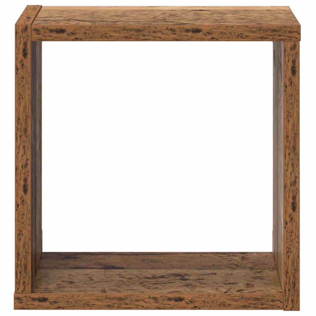 Prateleiras de Parede 2 pcs Madeira antiga 26 x 15 x 26 cm