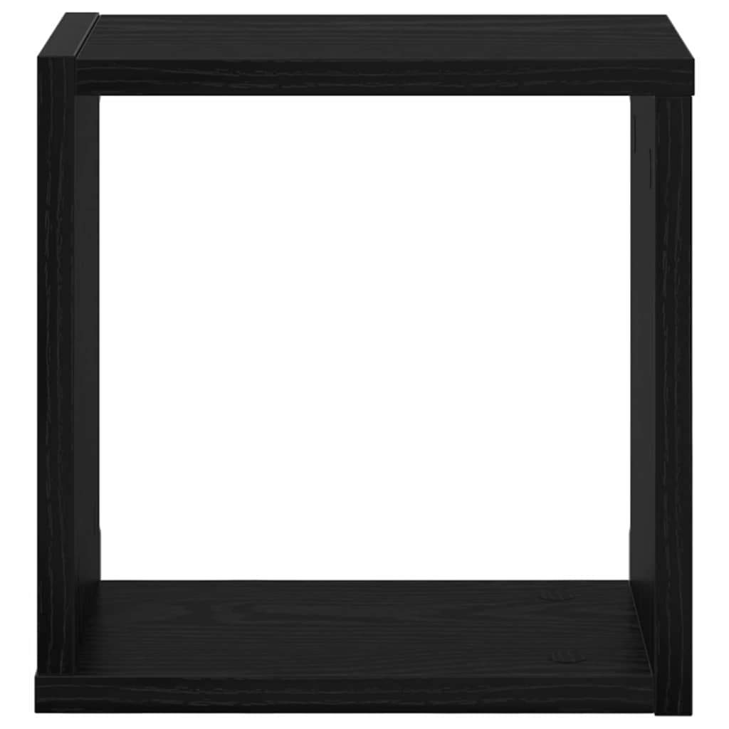 Prateleiras de Parede 2 pcs Carvalho Preto 26 x 15 x 26 cm