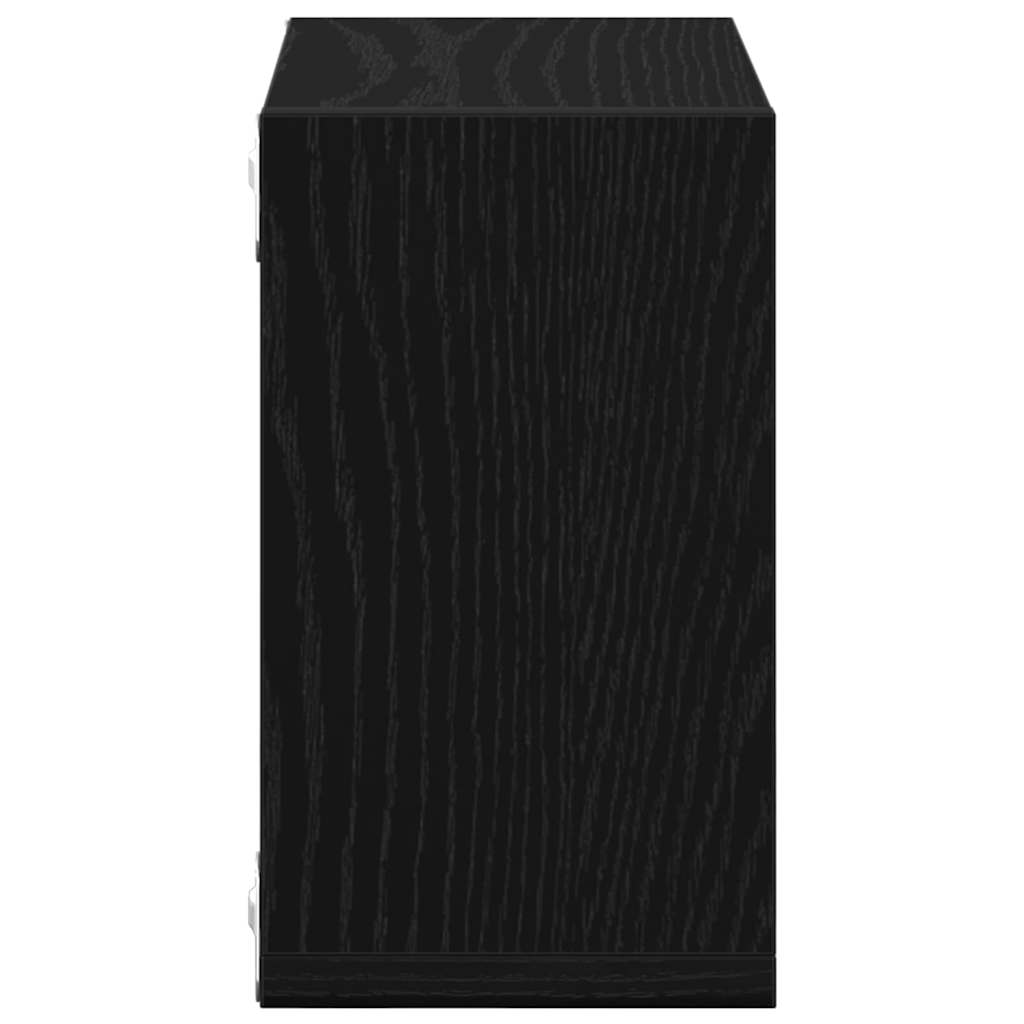 Prateleiras de Parede 2 pcs Carvalho Preto 26 x 15 x 26 cm
