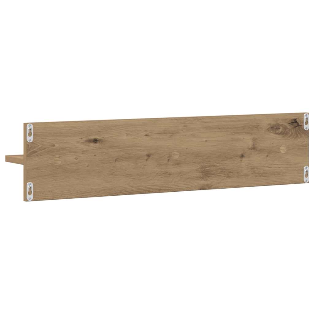 Prateleiras de Parede com prateleira 2 pcs carvalho artisiano
