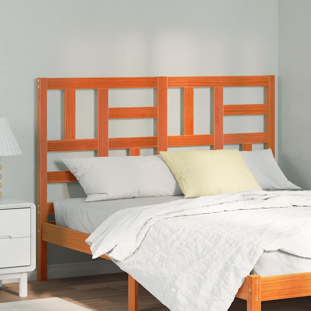 Cabeceira de Cama com cabeceira Castanho-mel 145.5 x 4 x 104 cm