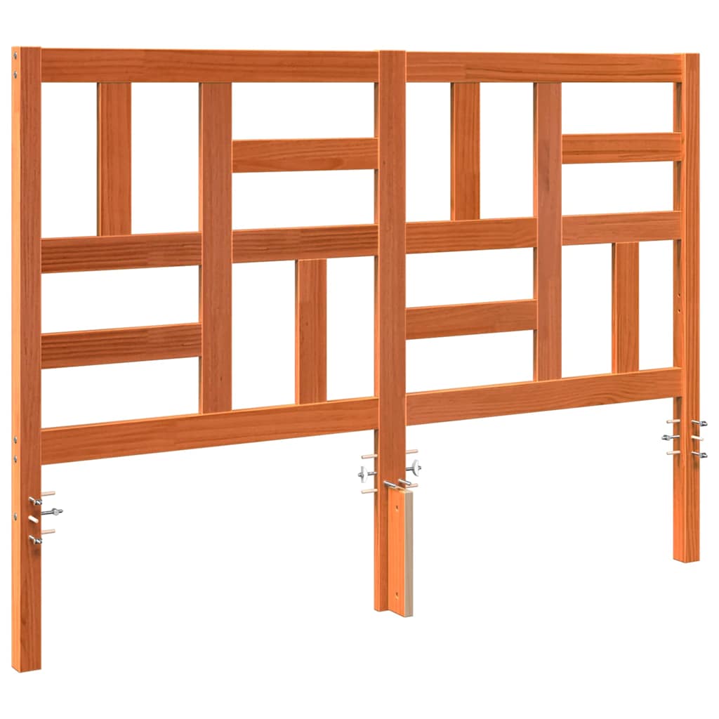 Cabeceira de Cama com cabeceira Castanho-mel 145.5 x 4 x 104 cm