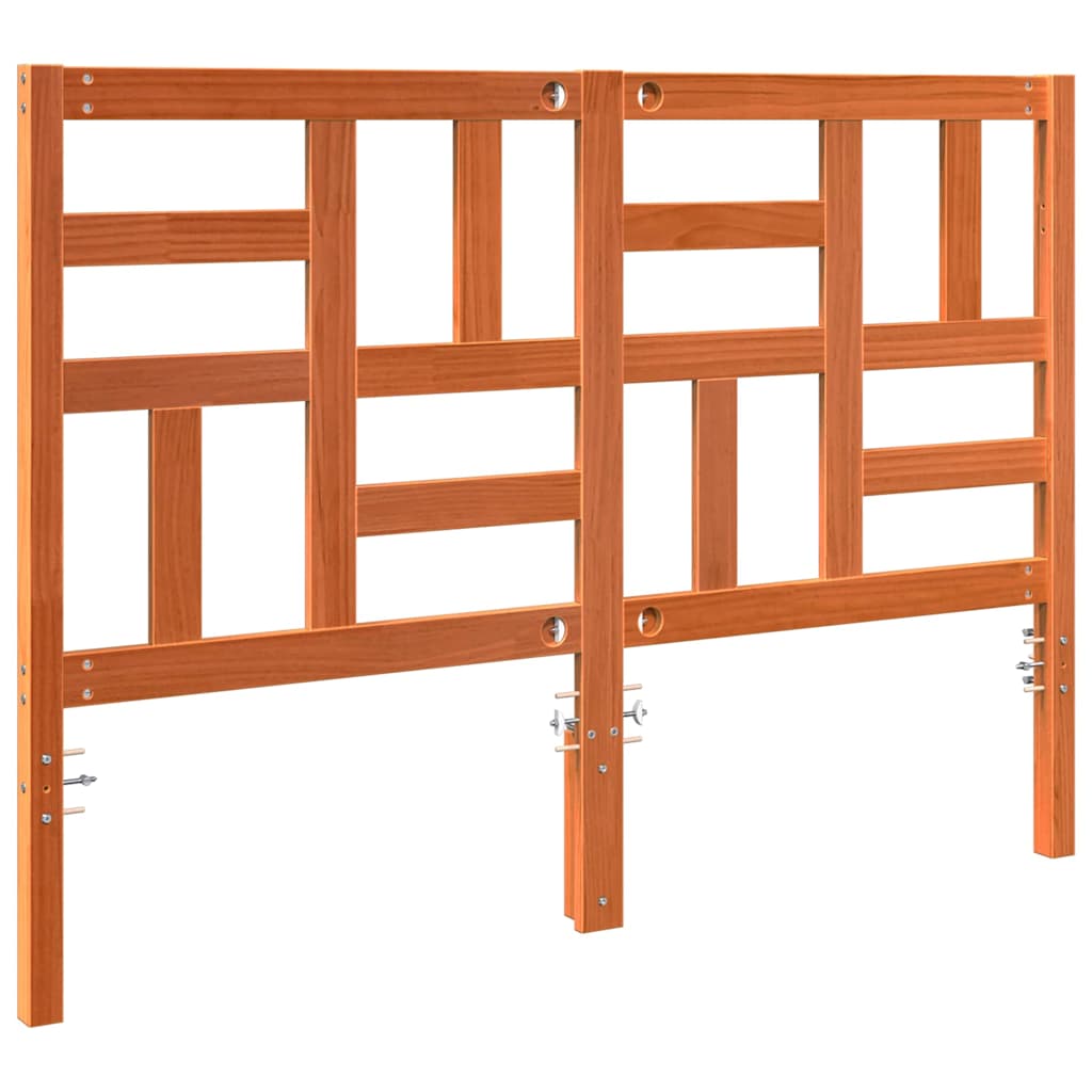 Cabeceira de Cama com cabeceira Castanho-mel 145.5 x 4 x 104 cm