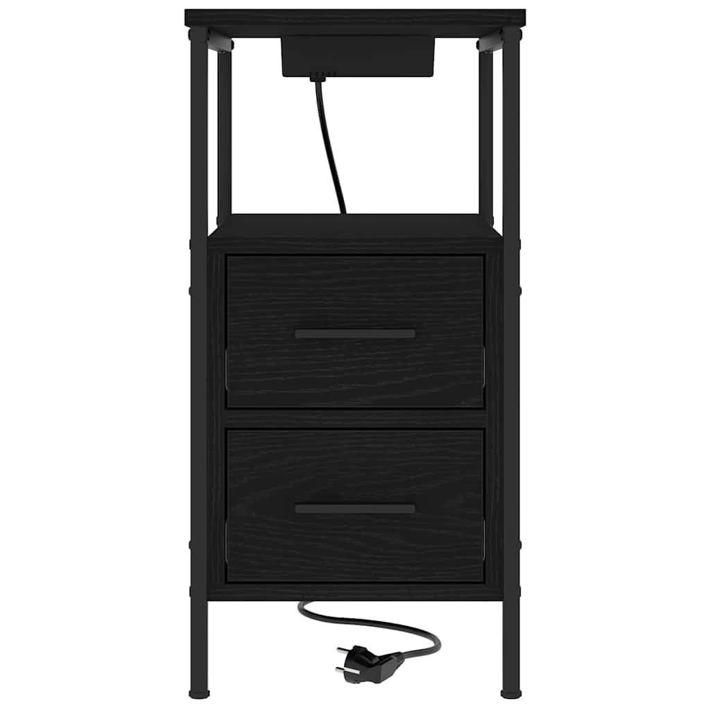 Mesa-de-cabeceira 2 pcs Carvalho fumado 30 x 48 x 61 cm