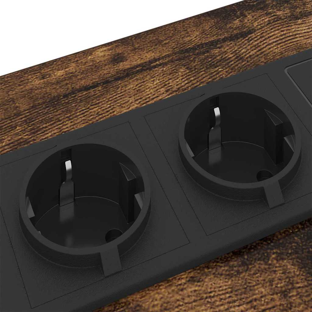 Mesa-de-cabeceira 2 pcs Carvalho fumado 30 x 48 x 61 cm