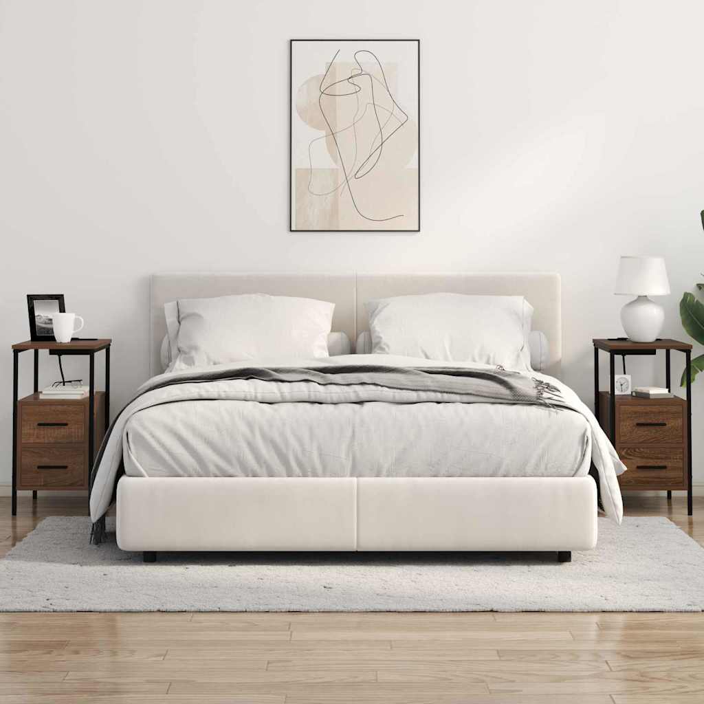 Mesa-de-cabeceira 2 pcs Carvalho castanho 30 x 48 x 61 cm