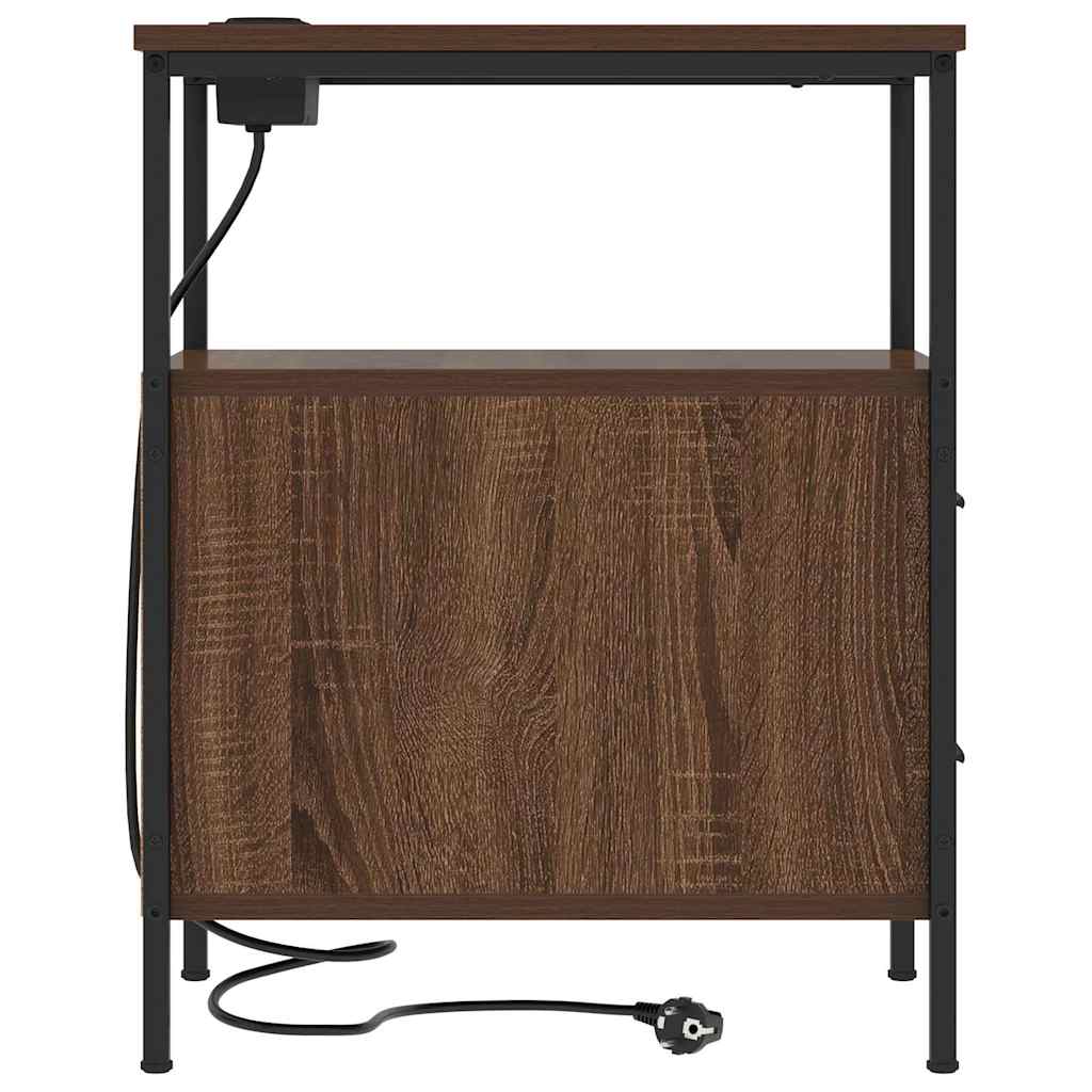 Mesa-de-cabeceira 2 pcs Carvalho castanho 30 x 48 x 61 cm