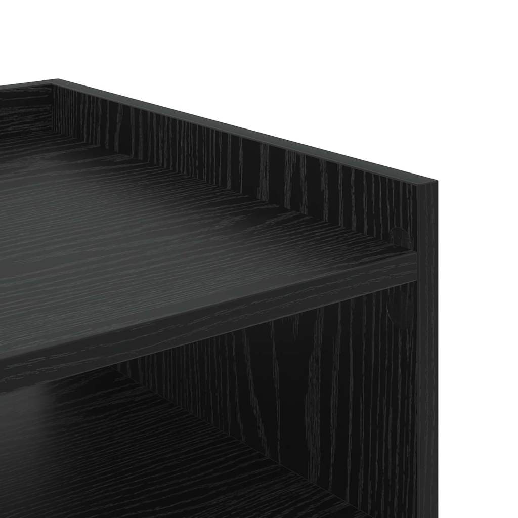 Mesa-de-cabeceira 2 pcs Carvalho preto 40 x 40 x 61 cm