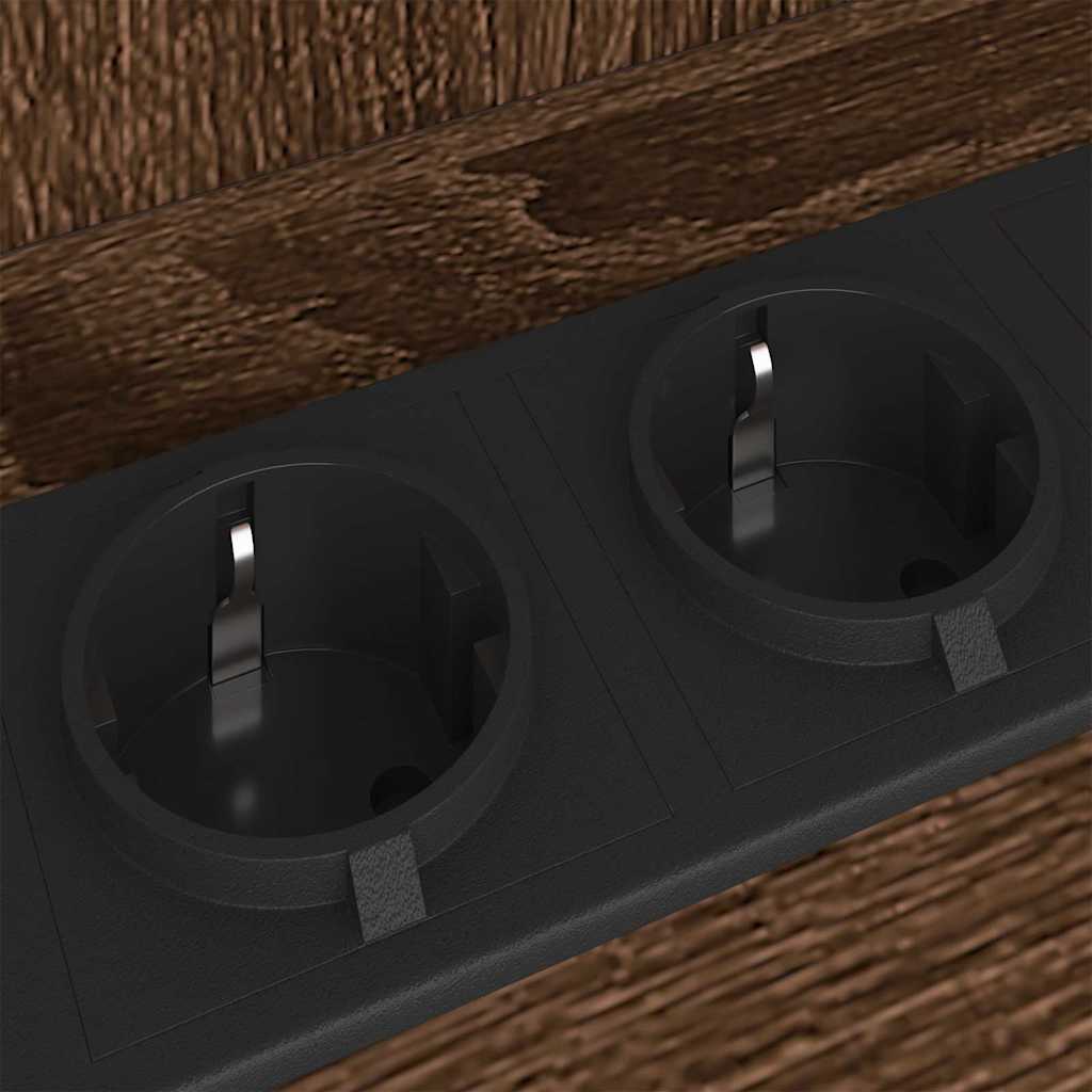 Mesa-de-cabeceira 2 pcs Carvalho castanho 40 x 40 x 61 cm