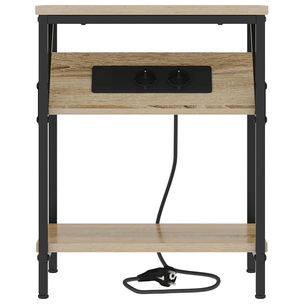 Mesa-de-cabeceira Carvalho sonoma 38 x 30 x 48 cm