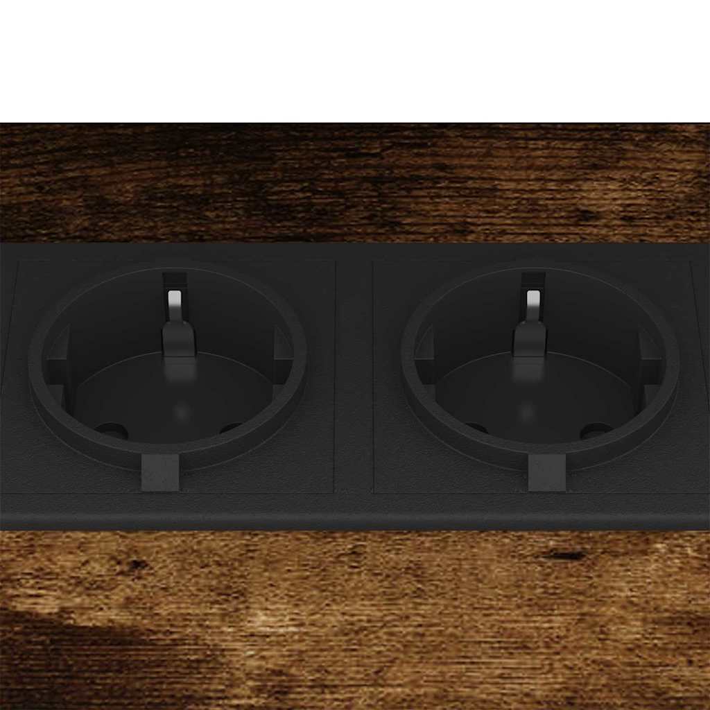 Mesa-de-cabeceira 2 pcs Carvalho fumado 38 x 30 x 48 cm