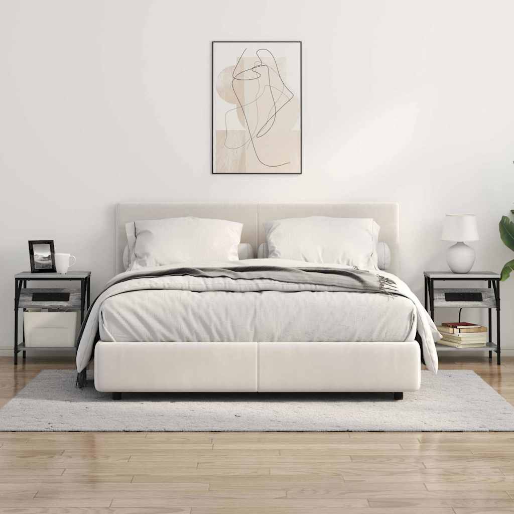 Mesa-de-cabeceira 2 pcs Sonoma cinzento 38 x 30 x 48 cm