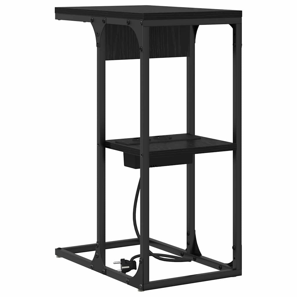 Mesa-de-cabeceira Carvalho preto 41.5 x 26 x 60.5 cm