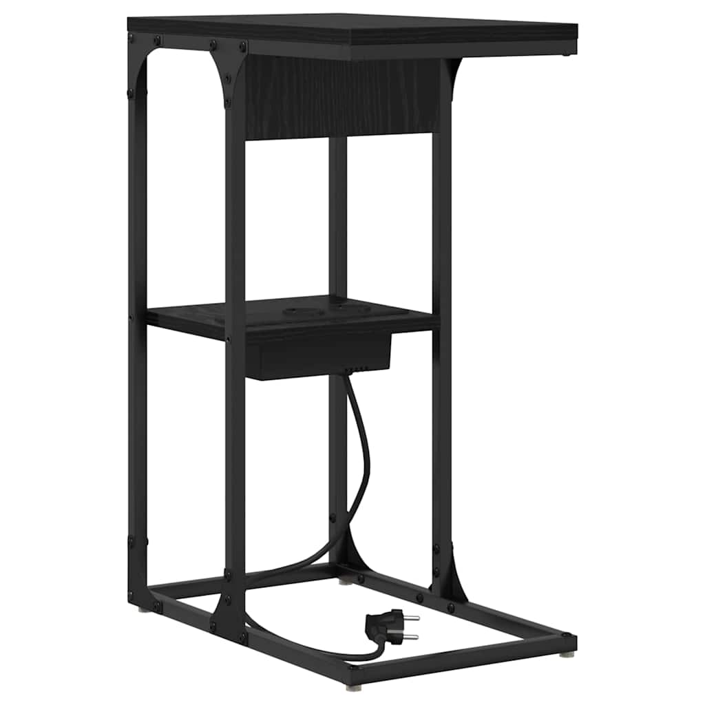 Mesa-de-cabeceira Carvalho preto 41.5 x 26 x 60.5 cm