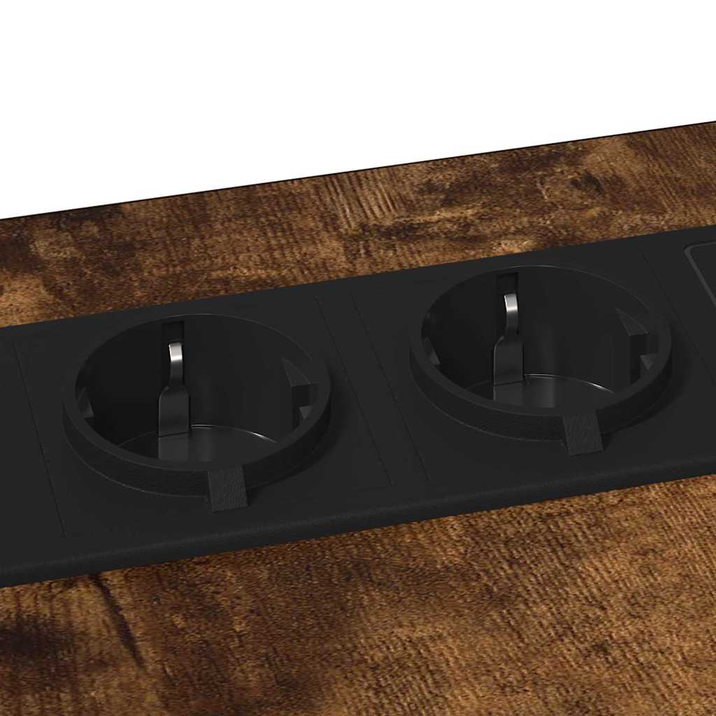 Mesa-de-cabeceira Carvalho fumado 41.5 x 26 x 60.5 cm