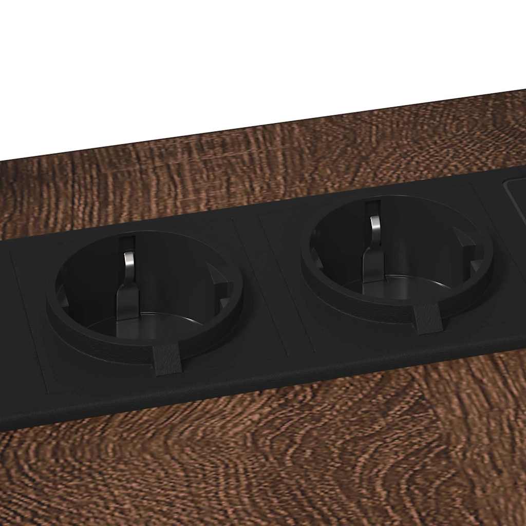 Mesa-de-cabeceira Carvalho castanho 41.5 x 26 x 60.5 cm