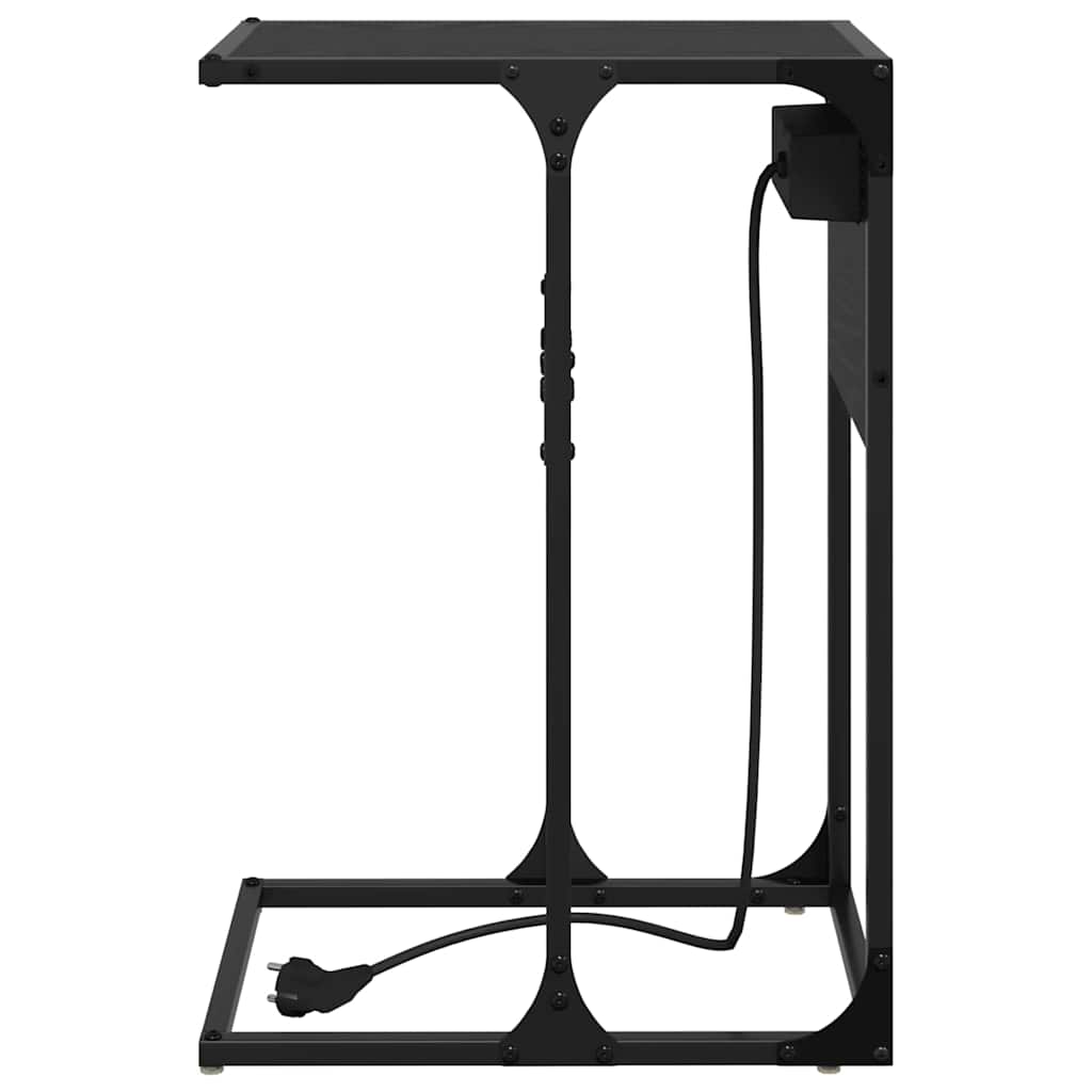 Mesa-de-cabeceira Carvalho preto Madeira processada