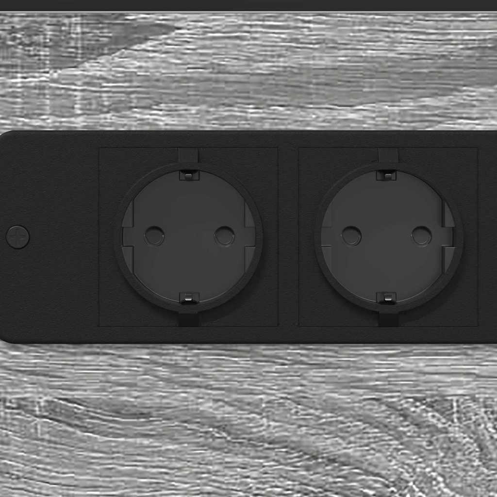Mesa-de-cabeceira Sonoma cinzento Madeira processada