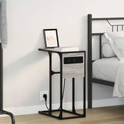 Mesa-de-cabeceira Sonoma cinzento Madeira processada