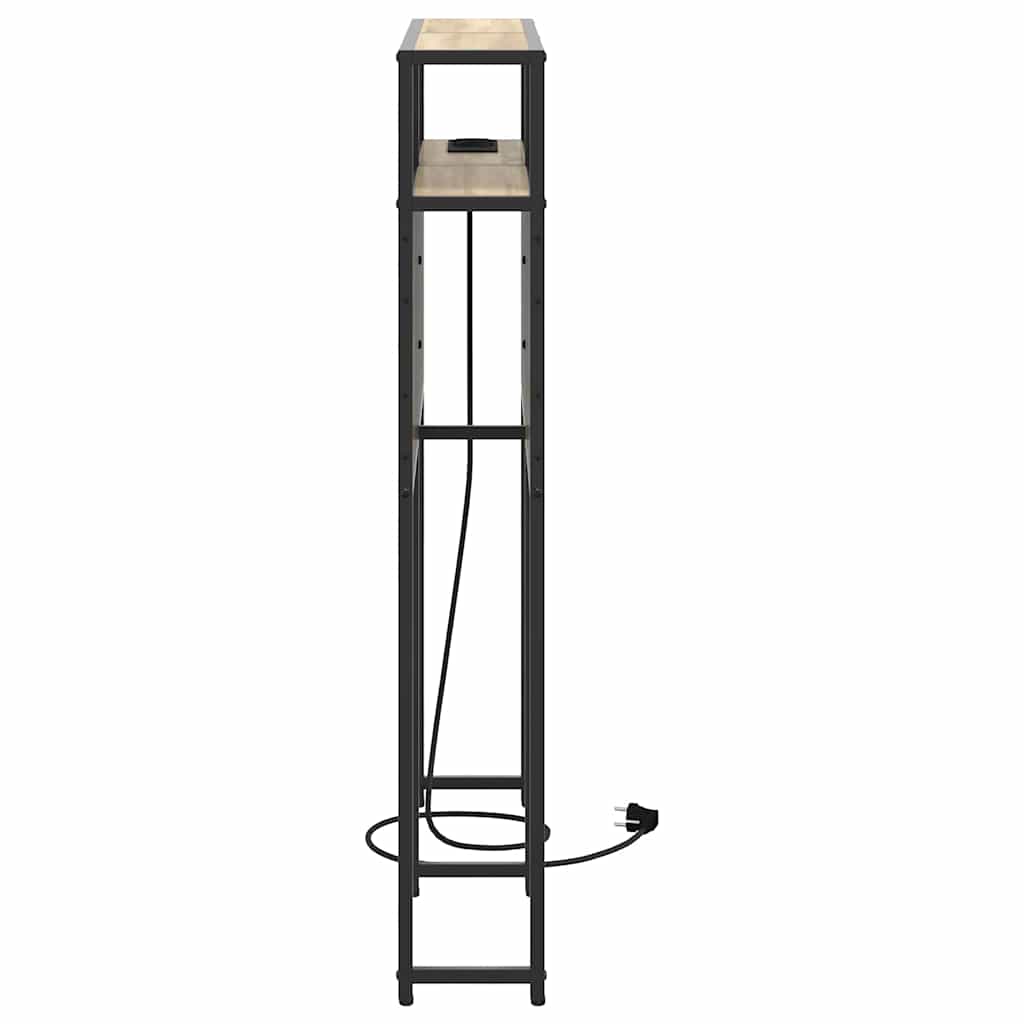 Cabeceira de armazenamento Carvalho castanho 75 cm