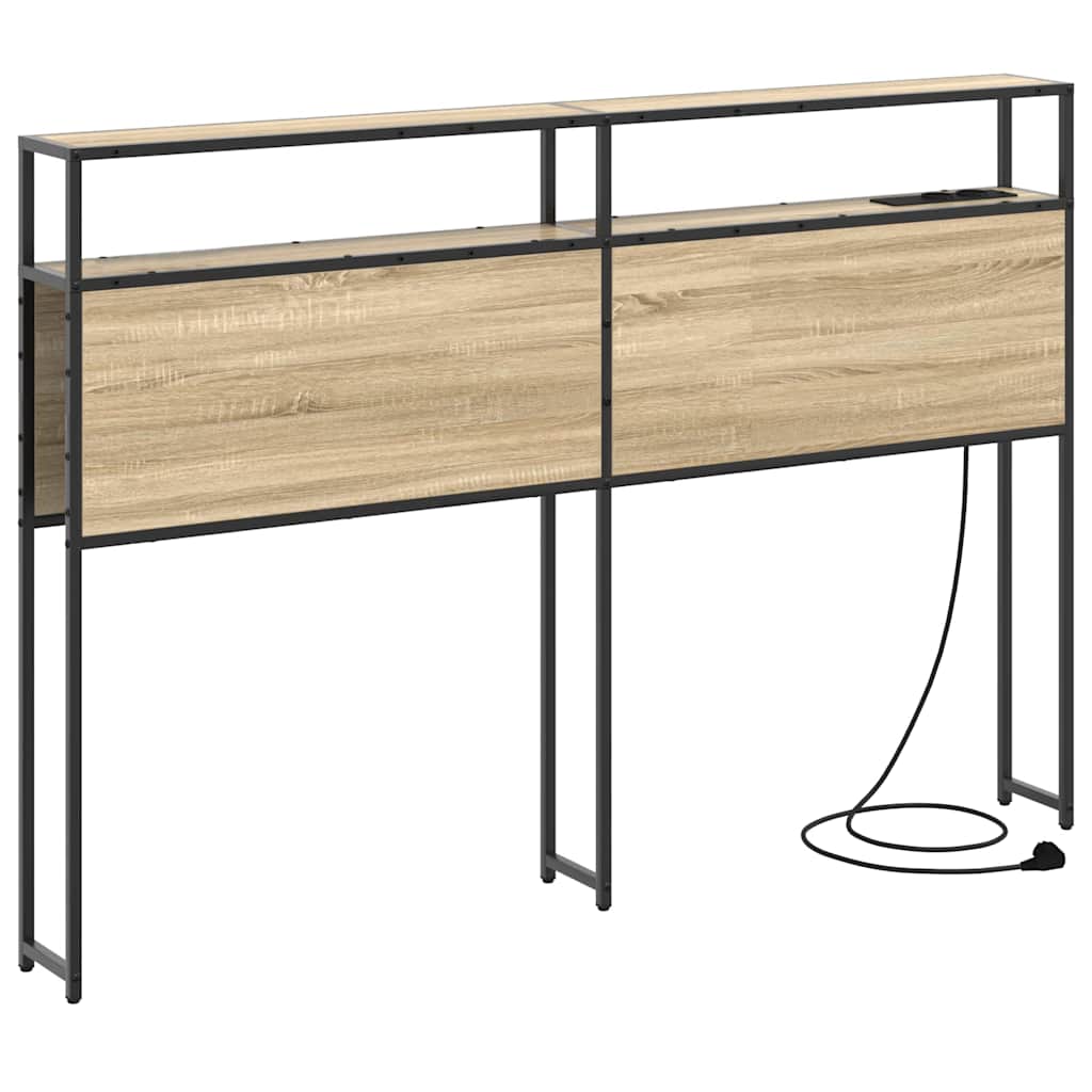 Cabeceira de armazenamento com cabeceira Carvalho sonoma 135 cm