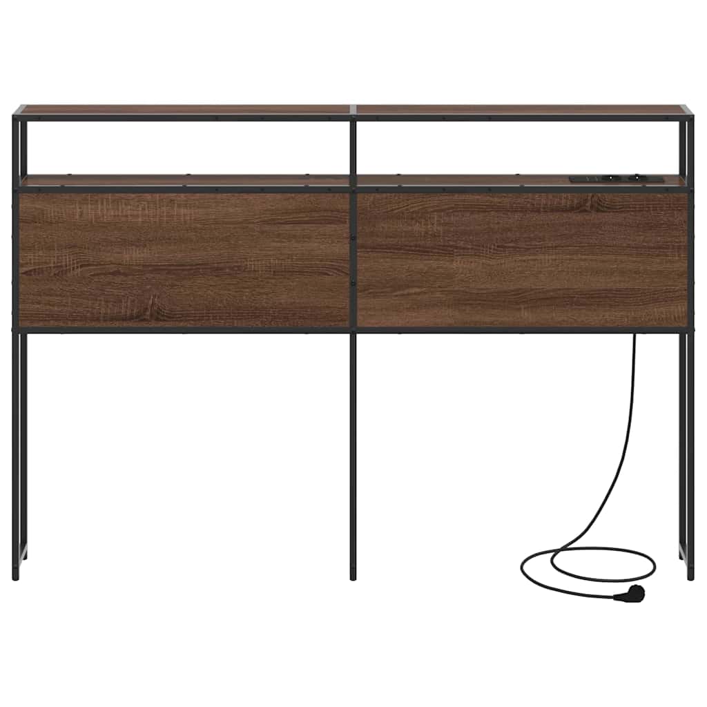 Cabeceira de armazenamento Carvalho castanho 75 cm