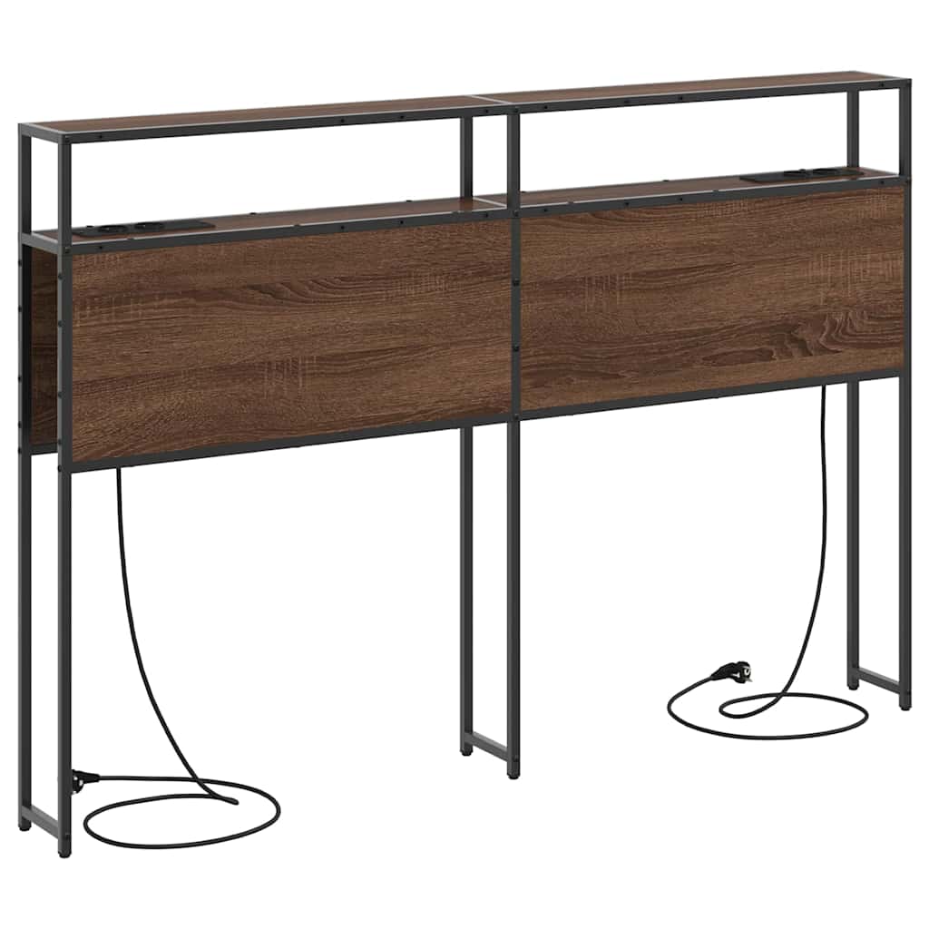 Cabeceira de armazenamento Carvalho castanho 75 cm