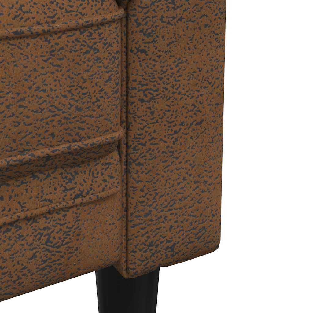 Sofá Chesterfield com almofada Castanho 182.5 x 74.5 x 74.5 cm