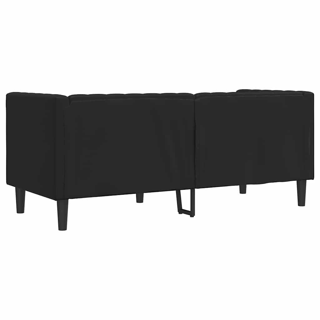 Sofá Chesterfield Preto 174 x 74,5 x 70,5 cm Couro sintético