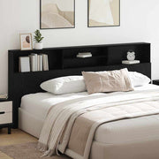 Cabeceira com Armário Carvalho preto 220 x 19 x 101.5 cm
