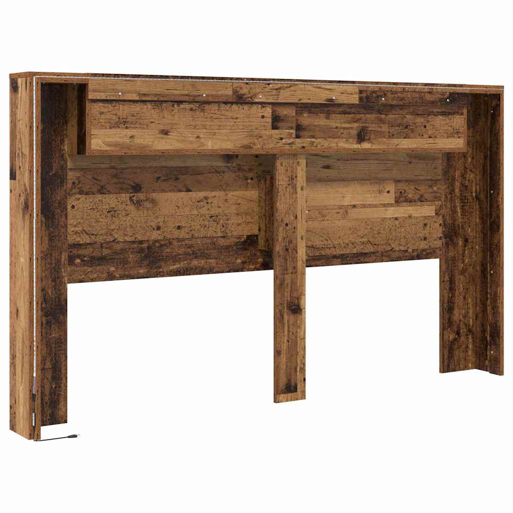 Cabeceira com Armário Madeira antiga 180 x 17 x 104.5 cm