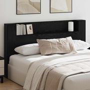 Cabeceira com Armário Carvalho preto 180 x 17 x 104.5 cm