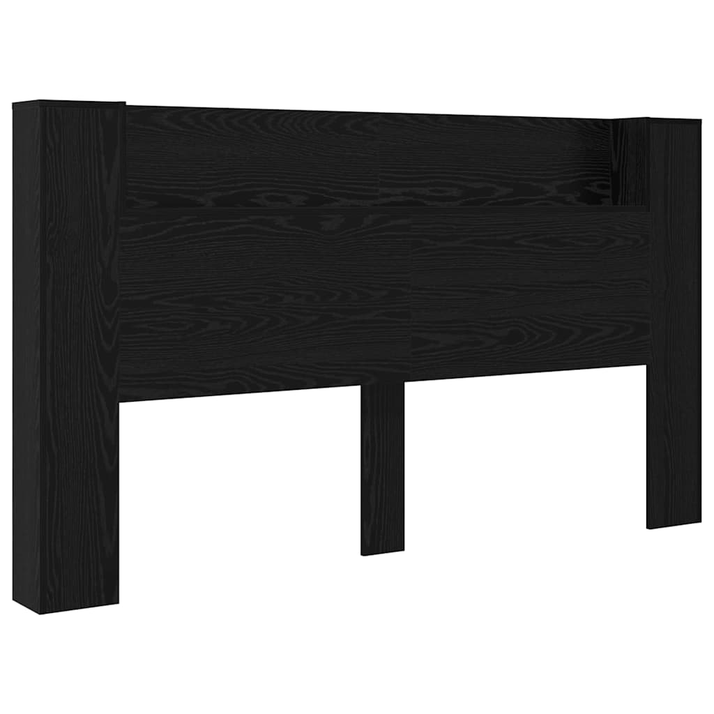 Cabeceira com Armário Carvalho preto 180 x 17 x 104.5 cm