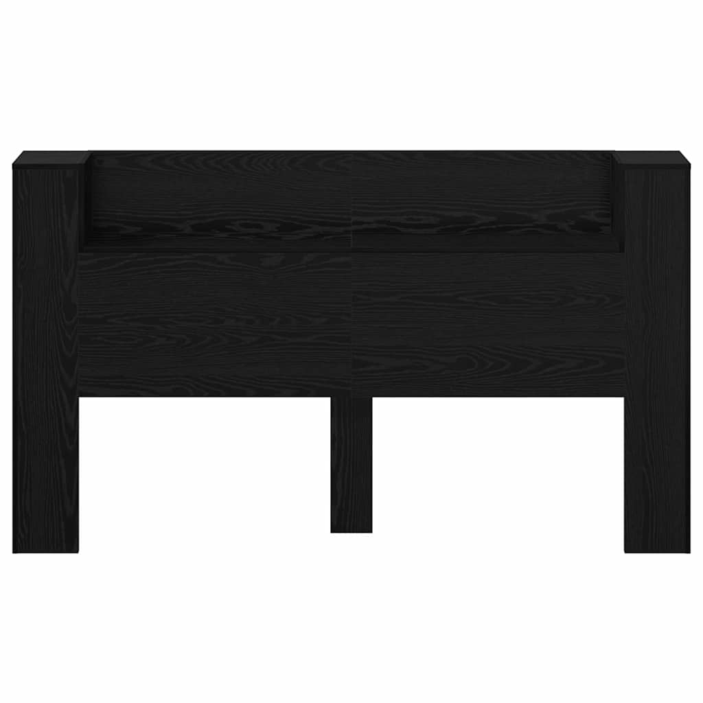 Cabeceira com Armário Carvalho preto 180 x 17 x 104.5 cm