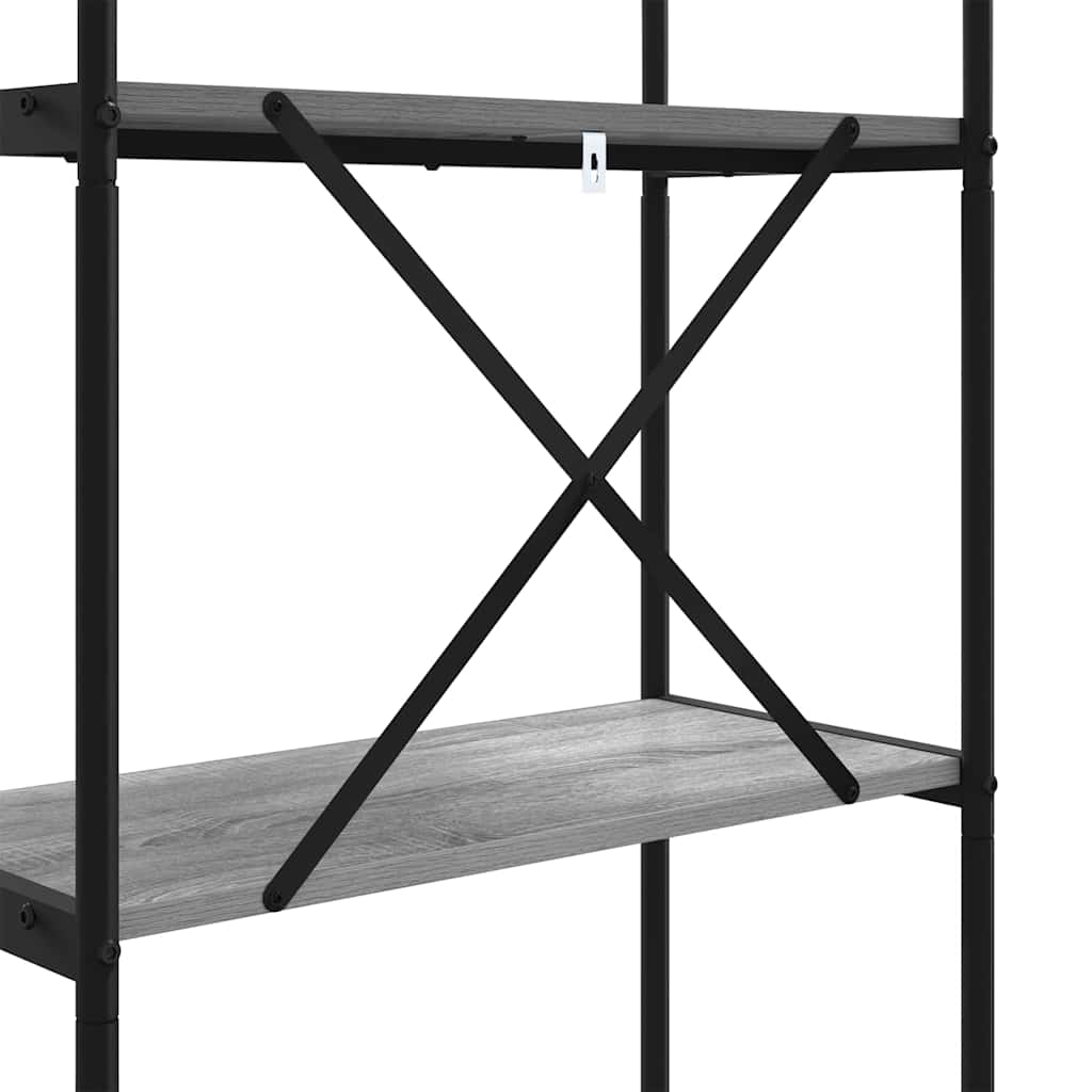 Estante Sonoma cinzento 80 x 30 x 109 cm Madeira processada