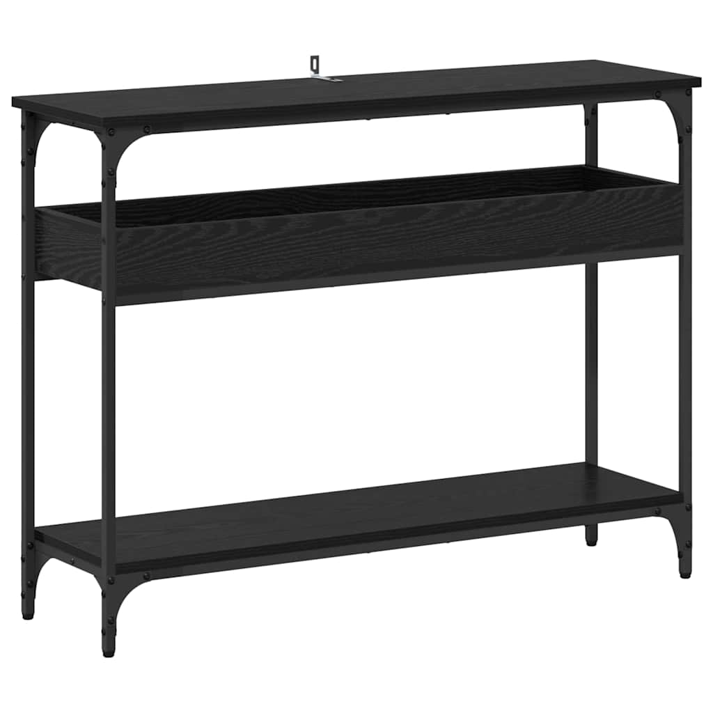 Aparador Carvalho preto 100 x 29 x 75 cm Madeira processada