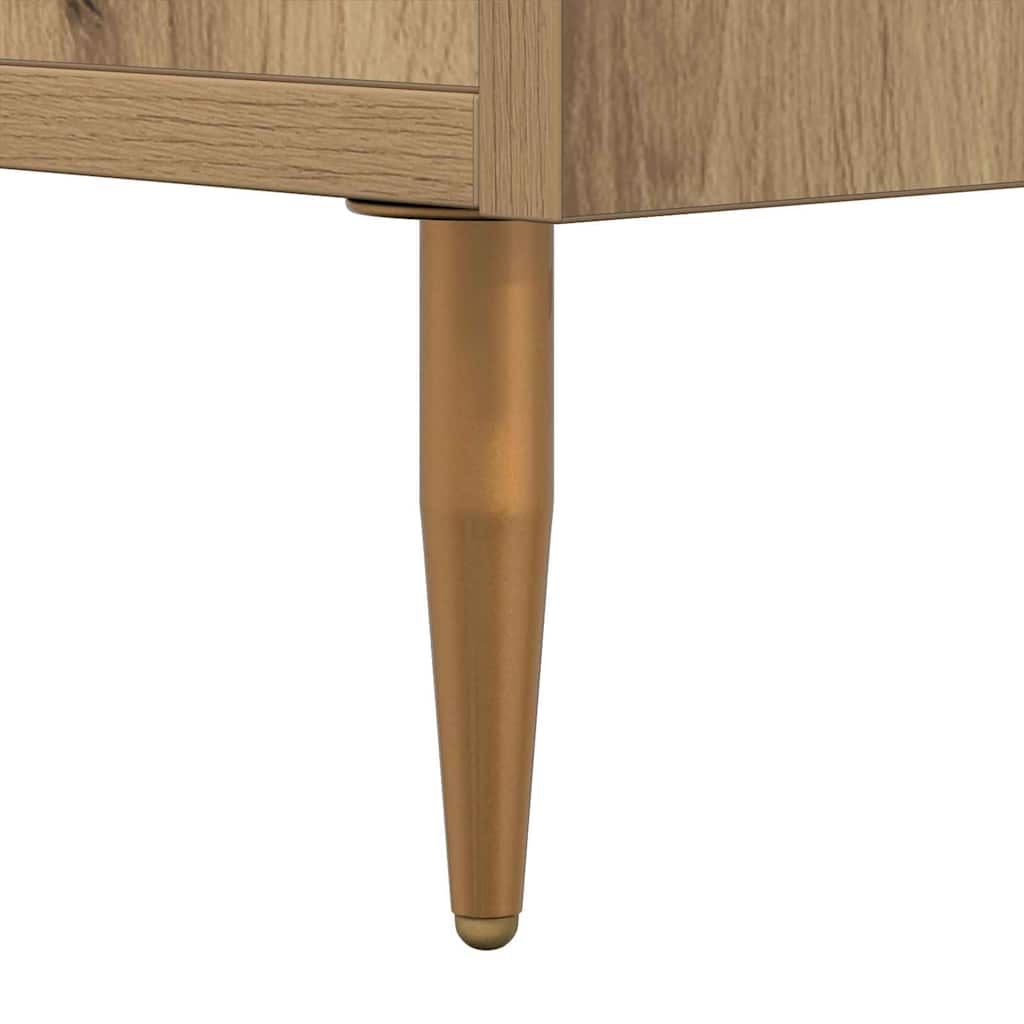 Mesa-de-cabeceira com gaveta 2 pcs Castanho 40 x 35 x 47,5 cm