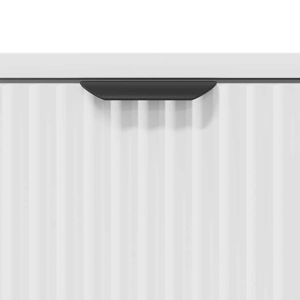 Mesa-de-cabeceira Branco 63.5 x 36 x 61 cm Madeira processada