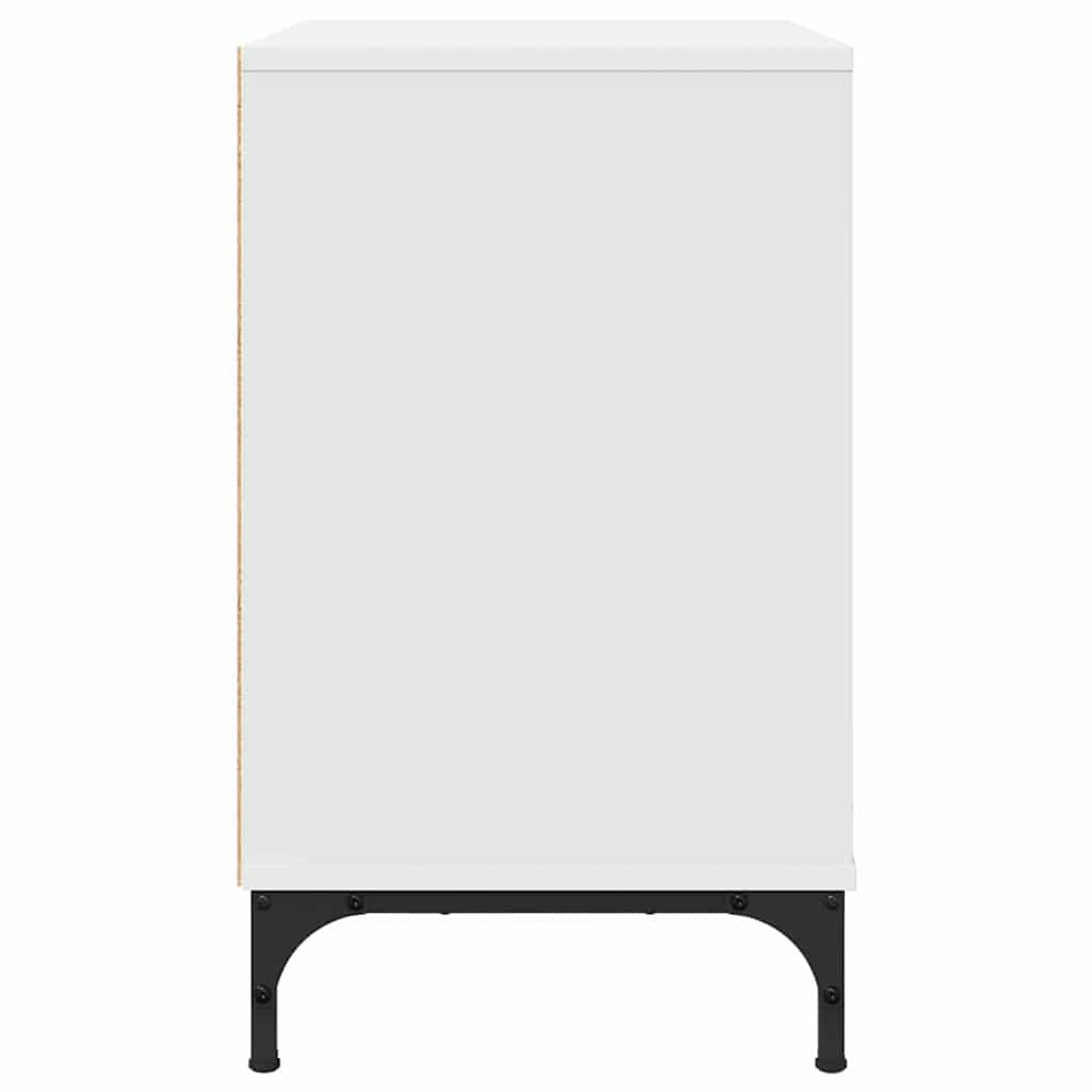 Mesa-de-cabeceira Branco 63.5 x 36 x 61 cm Madeira processada